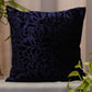Cushion Cover Velvet Floral Blue - 16" X 16"