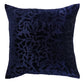 Cushion Cover Velvet Floral Blue - 16" X 16"