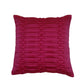Technique Cushion Cover 100% Polyester Shell Pleated  Pink - 16" X 16"