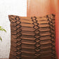 Technique Cushion Cover 100% Polyester Shell Pleated  Pink - 16" X 16"