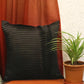 Technique Cushion Cover 100% Polyester One-Side Pleated Rose Pink - 16" X 16"