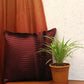 Technique Cushion Cover 100% Polyester One-Side Pleated Rose Pink - 16" X 16"