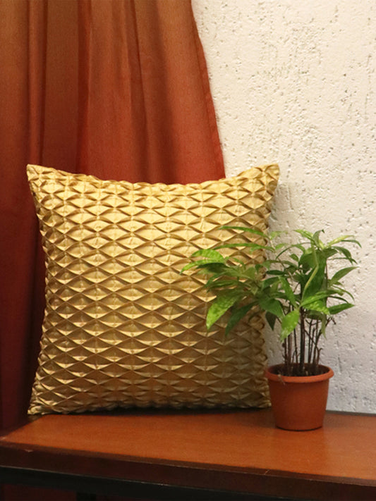 Technique Cushion Cover Set of 3 100% Polyester  Shell And Center Pleated Multi - 16" x 16"