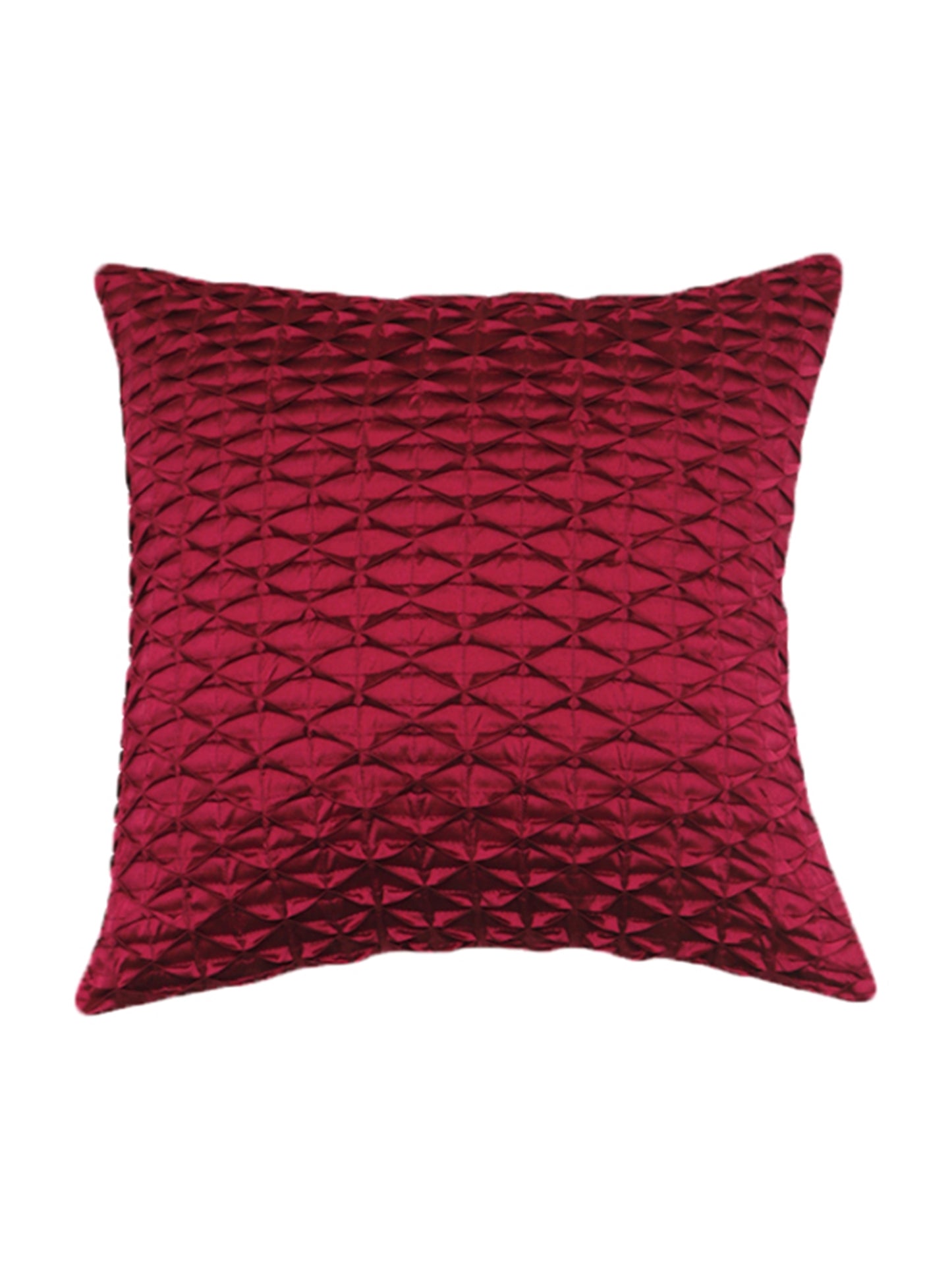 Technique Cushion Cover 100% Polyester Shell Pleated Pink - 16" X 16"