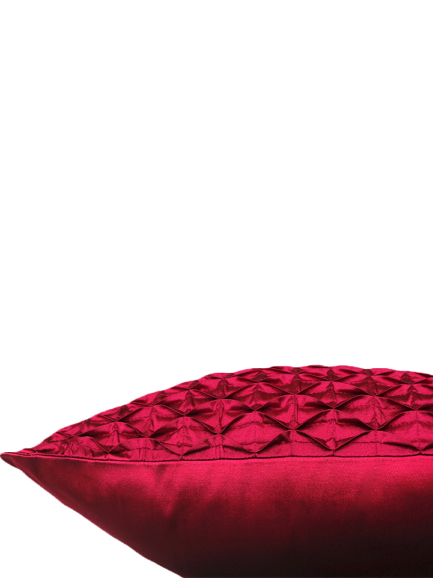 Technique Cushion Cover 100% Polyester Shell Pleated Pink - 16" X 16"