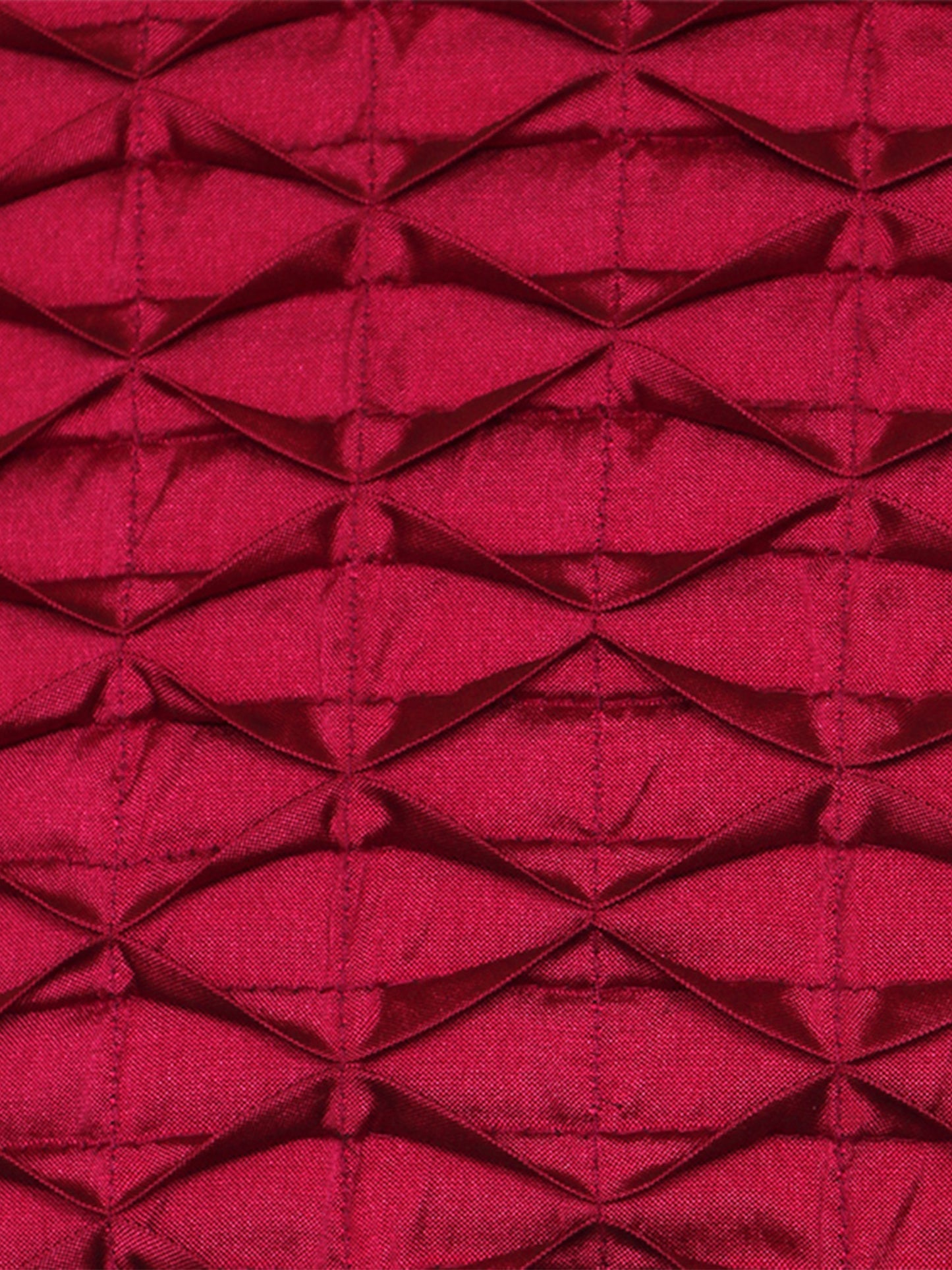 Technique Cushion Cover 100% Polyester Shell Pleated Pink - 16" X 16"