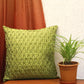 Technique Cushion Cover 100% Polyester Shell Pleated Green - 16" X 16"