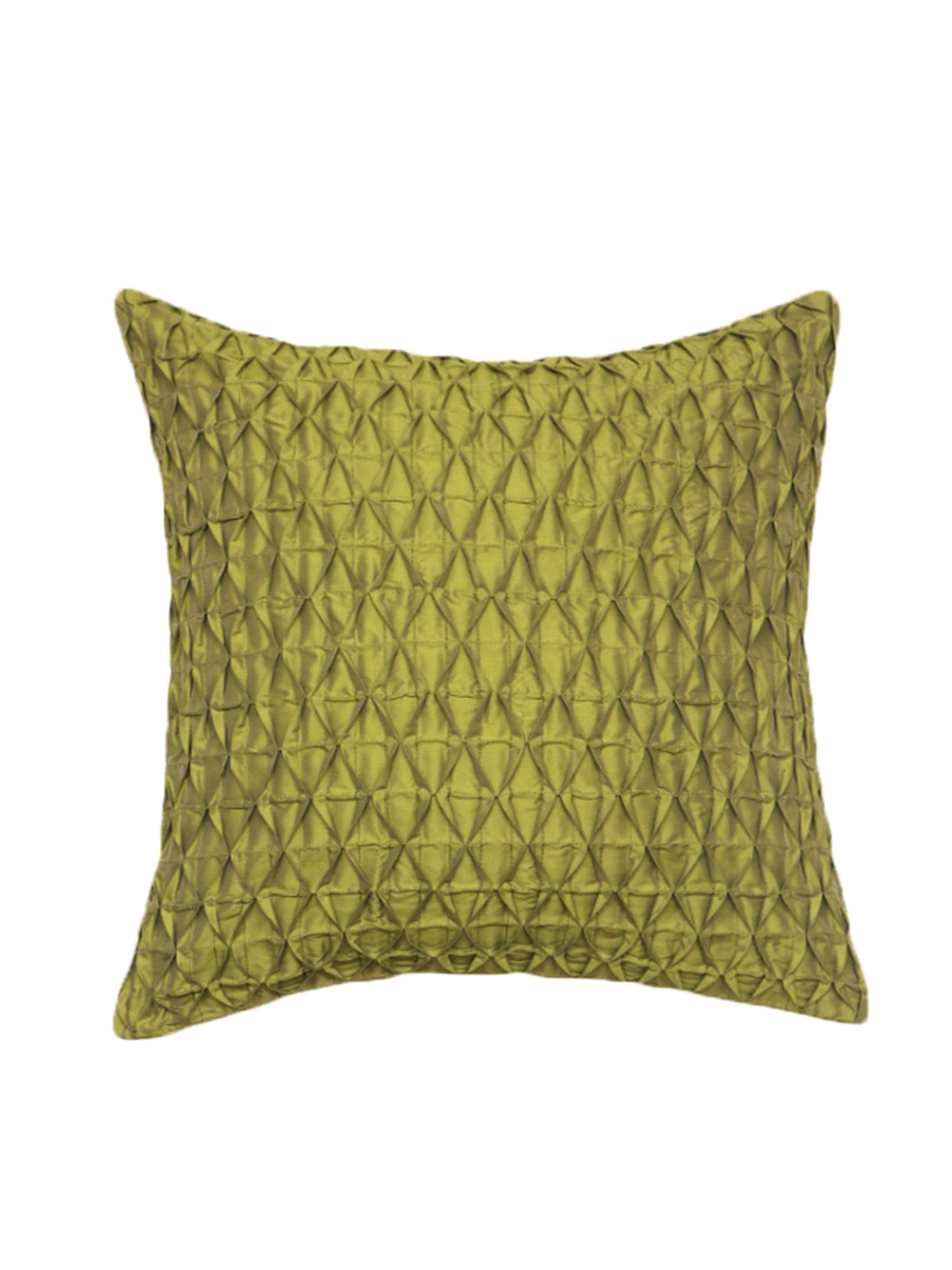 Technique Cushion Cover 100% Polyester Shell Pleated Green - 16" X 16"