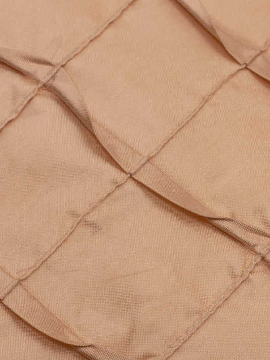 Technique Cushion Cover 100% Polyester Box Pleated Cream - 16" X 16"