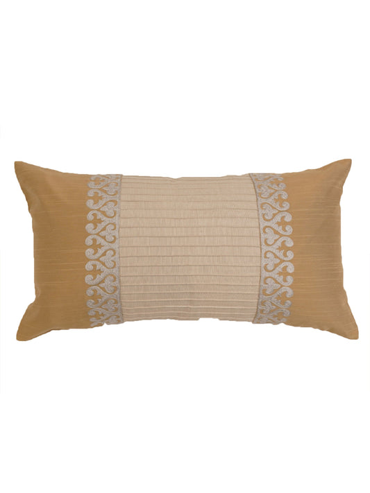 Cushion Cover Polyester Gold Beige - 12" X 22"