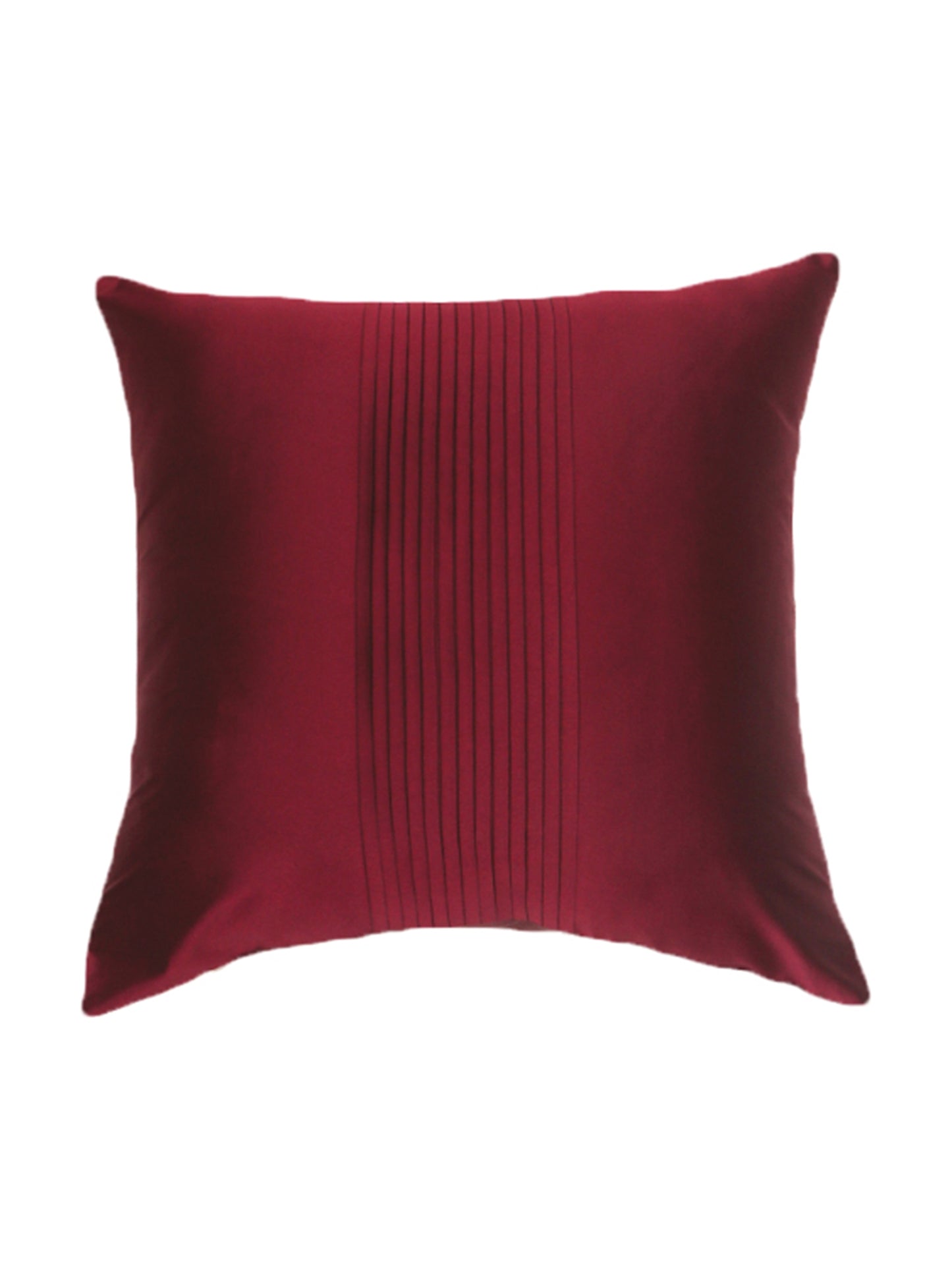 Purple Centre Pleated Cushion Cover (16 inches X 16 inches)