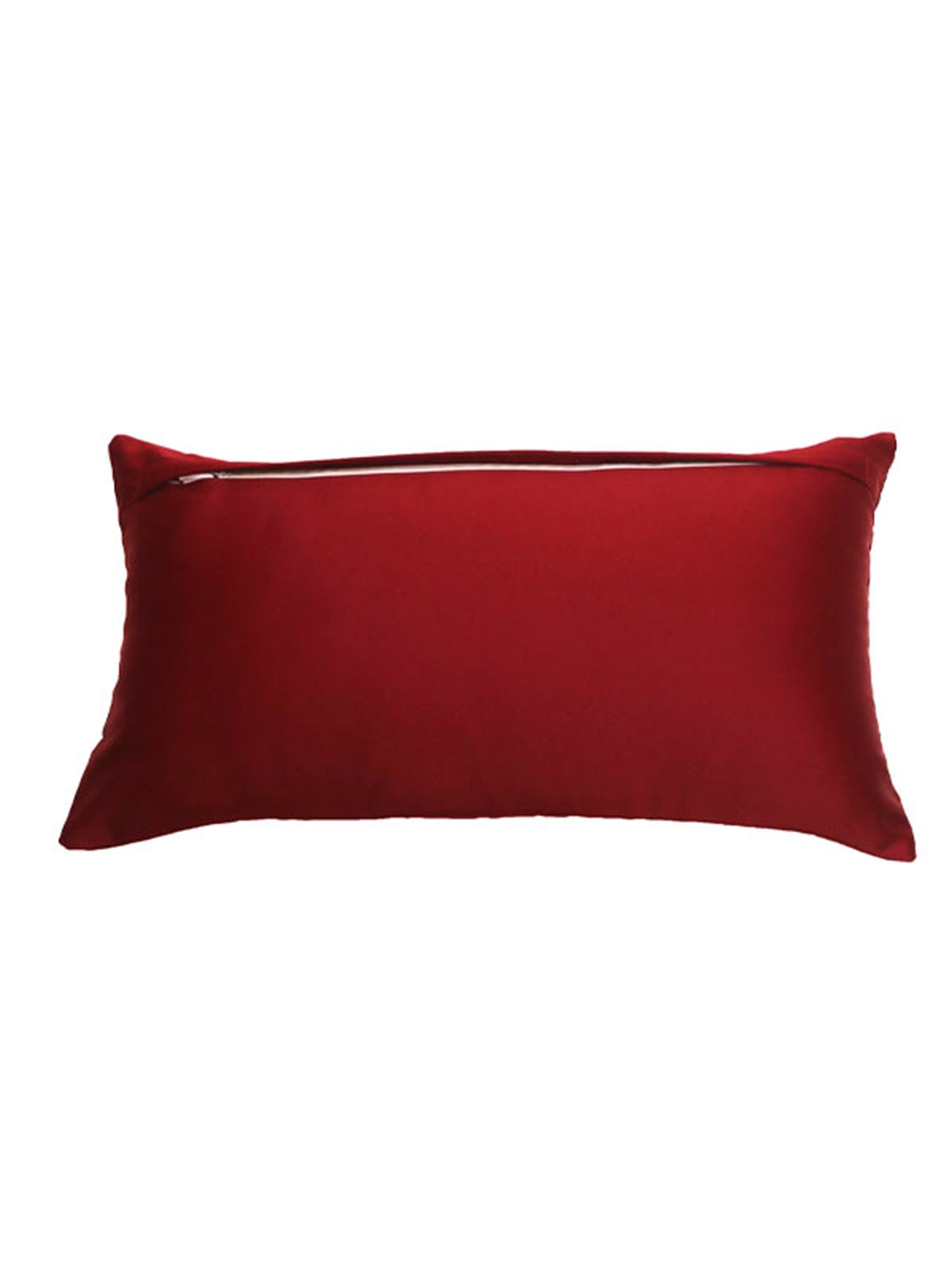 Technique Cushion Cover 100% Polyester Quilted Maroon - 12" X 22"