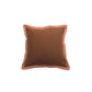 Cushion Cover Cotton Blend  Brown - 16" X 16"