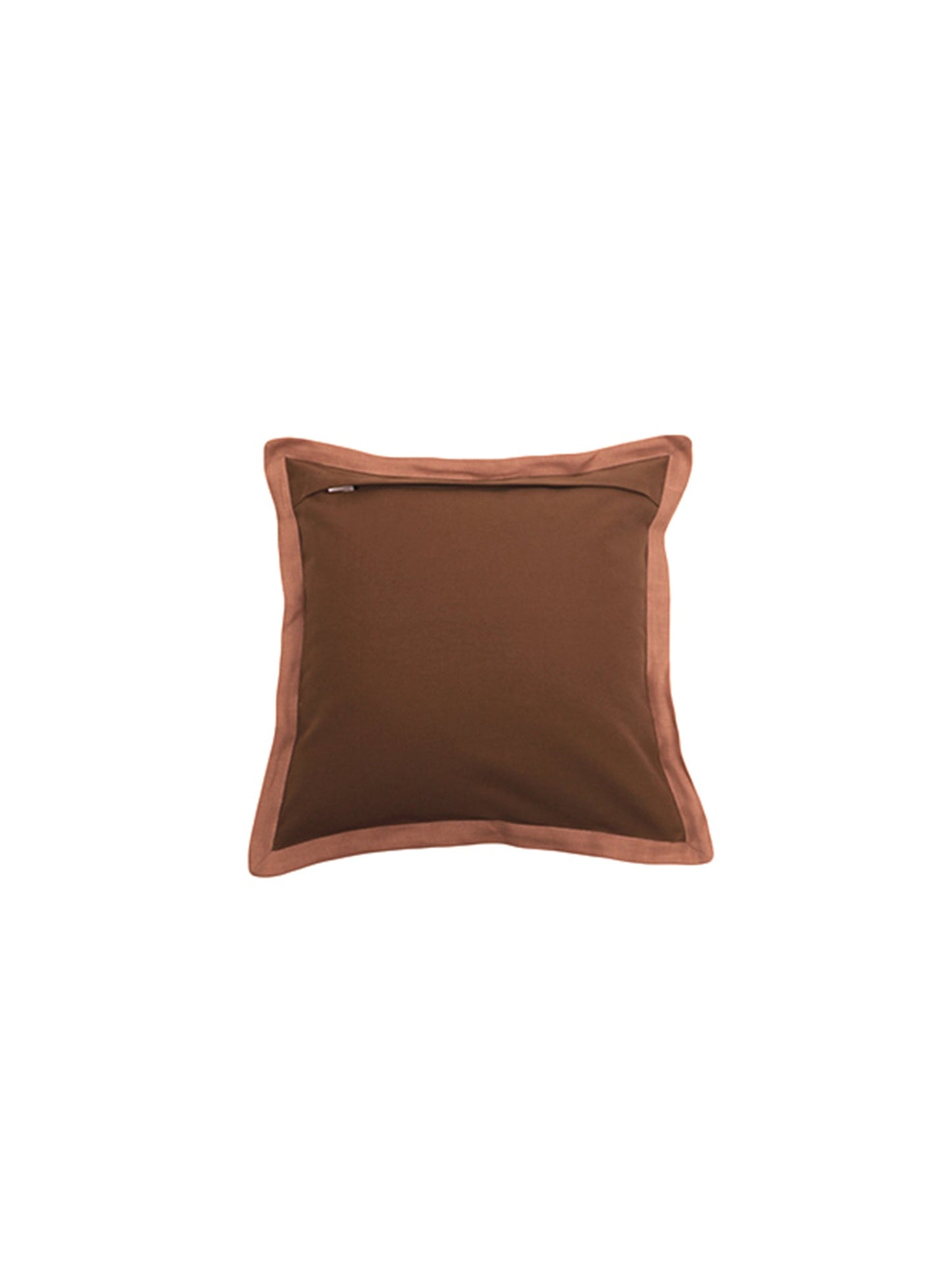 Cushion Cover Cotton Blend  Brown - 16" X 16"