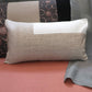Cushion Cover Cotton Blend  Beige Off White - 12" X 22"