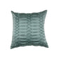 Pleating Cushion cover 100% Polyester Turquoise Blue - 16"X 16"