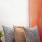 Cushion Cover Set of 3 100% Polyester One-Side Pleated And Printed Multi - 16" x 16"