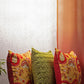 Cushion Cover Set of 3 100% Polyester Yellow And Green - "16 X 16"