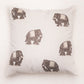 Embroidered Cushion Cover Cotton Blend  White - 16" X 16"