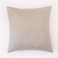 Embroidered Cushion Cover Polyester Blend  Beige - 16" X 16"
