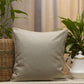 Embroidered Cushion Cover Polyester Blend  Beige - 16" X 16"