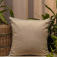 Embroidered Cushion Cover Cotton Linen  Striped White - 16" X 16"