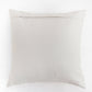 Embroidered Cushion Cover Polyester Blend Striped Light Beige - 16" X 16"