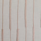 Embroidered Cushion Cover Polyester Blend Striped Light Beige - 16" X 16"