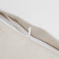Embroidered Cushion Cover Polyester Blend Striped Light Beige - 16" X 16"