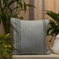 Embroidered Cushion Cover Cotton Blend  Beige - 16" X 16"