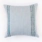 Embroidered Cushion Cover 100% Cotton  Light Blue - 16" X 16"
