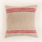 Embroidered Cushion Cover Polyester Blend Beige Beige - 16" X 16"