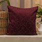 Embroidered Cushion Cover Polyester Blend Digital Printed Grey - 16" X 16"