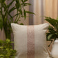 Embroidered Cushion Cover Polyester Blend  Rust - 16" X 16"