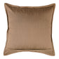 Cushion Cover Solid 100% Polyester FlangeBrown 16"X16"