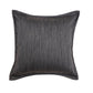 Solid Cushion Cover 100% Polyester  Flange Dark Blue  - 16" X 16"