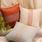 Co-ordinated Cushion Cover Set Of 3 Cotton Blend Embroidered Multi Color -16" x 16"