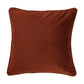Cushion Cover Velvet Solid Rust - 12" X 12"