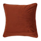 Cushion Cover Velvet Solid Rust - 12" X 12"