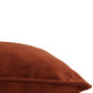 Cushion Cover Velvet Solid Rust - 12" X 12"