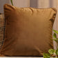 Cushion Cover Velvet  Golden Brown - 12" X 12"