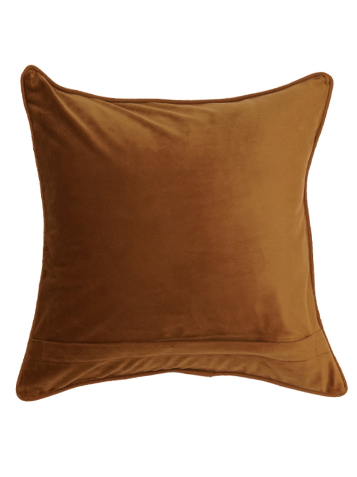 Cushion Cover Velvet  Golden Brown - 12" X 12"