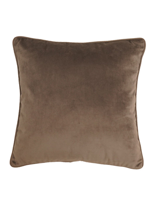 Cushion Cover Velvet  Golden Brown - 20"X 20"