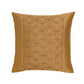 Golden Embroidered Cushion Cover in 16"x16"