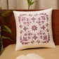 Embroidered Cushion Cover Cotton Off White - 16"x16"