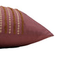 Embroidered Cushion Cover Cotton Purple - 12"x22"
