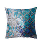 Cushion Cover 100% Polyster Floral Embroidered Teal - 16" X 16"