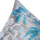 Cushion Cover 100% Polyster Floral Embroidered Teal - 16" X 16"