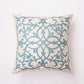 Cushion Cover 100% Polyster Floral Embroiderd Offwhite - 16" X 16"
