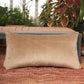 Quilted Cushion Cover Cotton Blend Beige - 12" x 22"